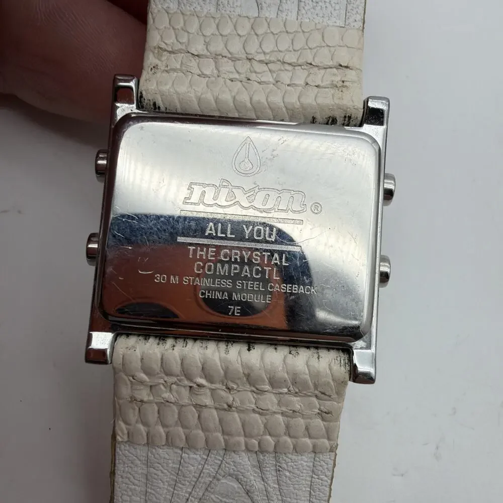 Nixon All You The Crystal Compact Quartz Gemmed Digital Ladies Wrist Watch READ